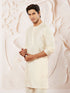 Men's Cream Viscose Kurta