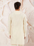 Men's Cream Viscose Kurta