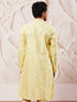 Men's Mint Green Silk Blend Kurta