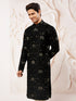 Men's Black Silk Blend Kurta