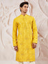 Men's Mustard Silk Blend Kurta