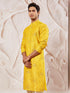 Men's Mustard Silk Blend Kurta