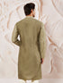 Men's Chiku Silk Blend Kurta