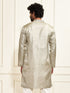 Men's Beige Tissue Silk Kurta