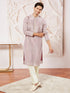 Men's Lavender Tissue Silk Kurta