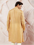 Men's Gold Tissue Silk Kurta