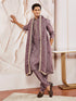 Men's Lavender Tissue Silk Kurta