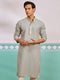 Men's Grey Rayon Kurta