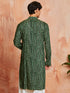 Men's Green Rayon Kurta
