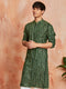 Men's Green Rayon Kurta