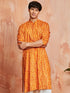 Men's Mustard Rayon Kurta