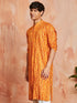 Men's Mustard Rayon Kurta