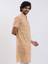 Men's Gold Cotton Kurta