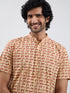 Men's Gold Cotton Kurta