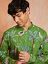 Men's Green Cotton Kurta