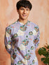 Men's Lavender Cotton Kurta And Pyjama Set