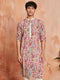 Men's Cream Crepe Kurta