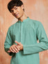 Men's Green Cotton Kurta