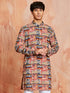Men's Multi Color Cotton Kurta