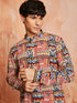 Men's Multi Color Cotton Kurta