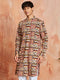 Men's Multi Color Cotton Kurta