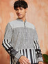 Men's Black Cotton Kurta And Pyjama Set