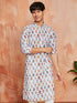Men's Aqua Silk Blend Kurta