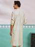 Men's Cream Viscose Kurta