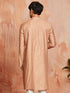 Men's Peach Silk Blend Kurta
