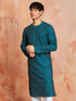 Men's Green Cotton Kurta