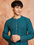 Men's Green Cotton Kurta