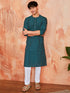 Men's Green Cotton Kurta