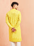 Men's Yellow Cotton Kurta