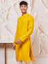 Men's Mustard Cotton Blend Only Kurta