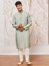 Men's Mint Green Cotton Blend Only Kurta
