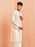 Men's Cream Chanderi Kurta Summer Wedding Wear