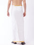 Men's White And Gold Dhoti/Mundu/Vesty