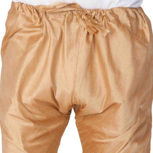 Men's Gold Cotton Silk Blend Pyjama