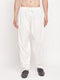Men's Cream Cotton Blend Salwar