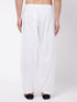 Men's White Cotton Blend Salwar