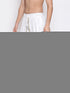 Men's White Silk Blend Dhoti Pant