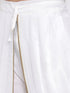 Men's White Silk Blend Dhoti Pant