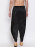 Men's Black Silk Blend Dhoti Pant