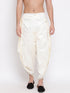 Men's Cream Silk Blend Dhoti Pant