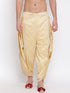 Men's Gold Silk Blend Dhoti Pant