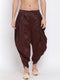 Men's Wine Silk Blend Dhoti Pant