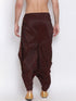 Men's Wine Silk Blend Dhoti Pant
