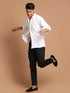 Men's White Cotton Solid Shirt