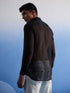 Men's Black Georgette Shirt