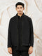 Men's Black Silk Blend Jacket